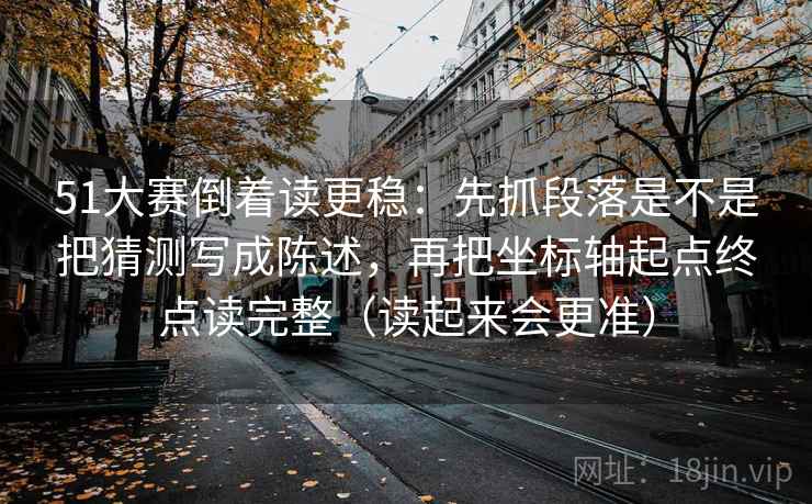 51大赛倒着读更稳：先抓段落是不是把猜测写成陈述，再把坐标轴起点终点读完整（读起来会更准）