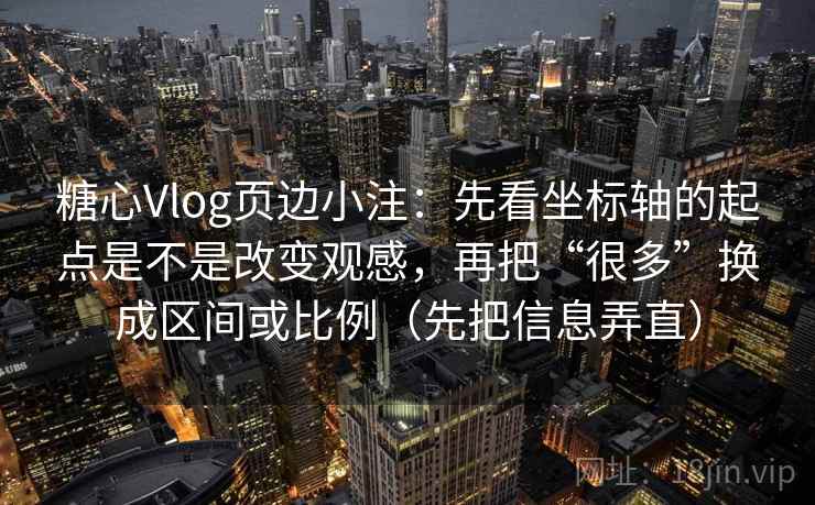 糖心Vlog页边小注：先看坐标轴的起点是不是改变观感，再把“很多”换成区间或比例（先把信息弄直）
